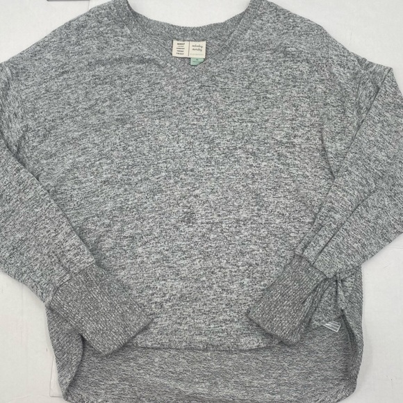 ANTHROPOLOGIE SATURDAY SUNDAY I Hacci Tunic Sweater Gray Extra Small Oversized - Picture 2 of 13